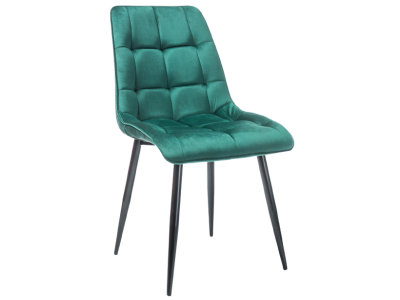 Krzesło CHIC VELVET zielony BLUVEL 78 / stelaż czarny