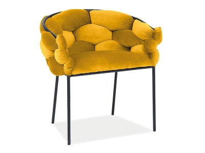 Krzesło tapicerowane NORTE velvet curry BLUVEL 68
