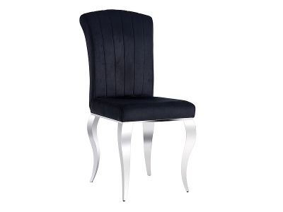 Krzesło glamour PRINCE velvet czarne