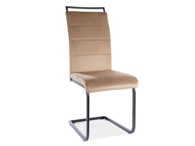 Krzesło tapicerowane H441 velvet beż tap. 191