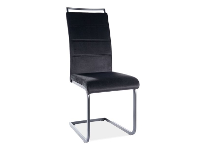 Krzesło tapicerowane H441 velvet czarny tap. 117