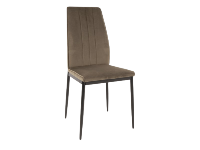 Krzesło tapicerowane ATOM velvet oliwka BLUVEL 77