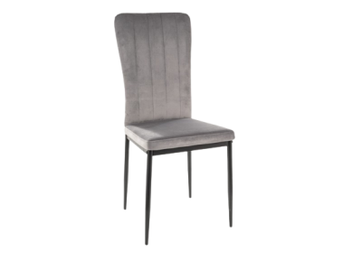 Krzesło tapicerowane VIGO velvet szary BLUVEL 14
