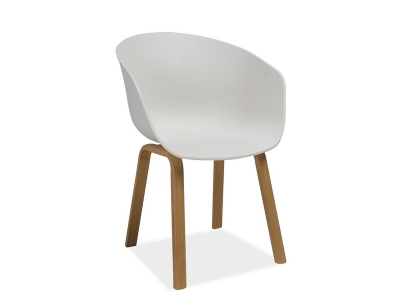 Krzesło skandynawskie EGO dąb / biały
