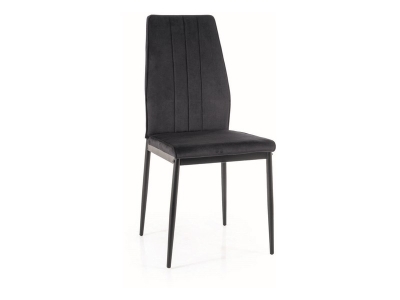 Krzesło tapicerowane ATOM velvet czarny BLUVEL 19