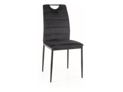 Krzesło tapicerowane RIP velvet czarny BLUVEL 19