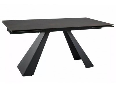 Stół rozkładany SALVADORE ceramic brąz OSSIDO BRUNO / czarny (160-240)x90 cm