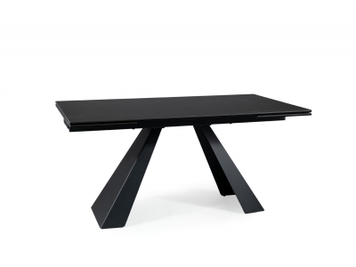 Stół rozkładany SALVADORE ceramic czarny SAHARA NOIR/ czarny (160-240)x90 cm