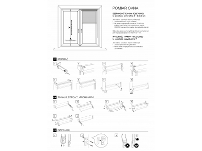 Roleta okienna półzaciemniająca Mardom 57 x 150 cm SCANDI kol. POPIEL