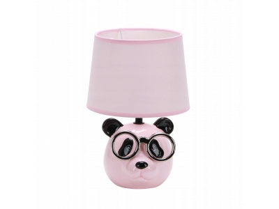 Lampka dziecięca stołowa nocna abażur ceramika Panda PINK różowa VO2492 E14