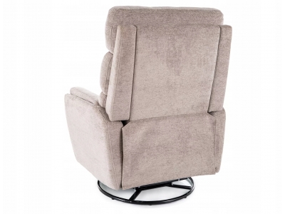 Fotel rozkładany bujany obracany podnóżek relax Argos RAVEN 30 beż Signal