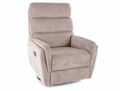 Fotel rozkładany bujany obracany podnóżek relax Argos RAVEN 30 beż Signal