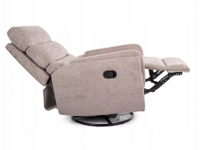 Fotel rozkładany bujany obracany podnóżek relax Argos RAVEN 30 beż Signal