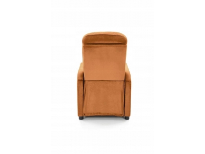 Fotel rozkładany wypoczynkowy relax FELIPE 2 velvet cynamon bluvel 4215