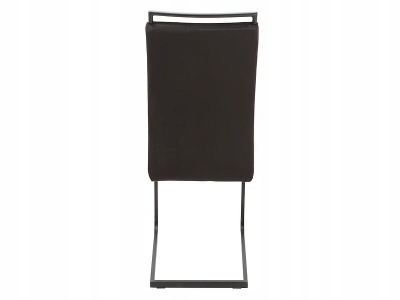 Krzesło tapicerowane na płozie H-441 czarny velvet tap. 117 / czarny