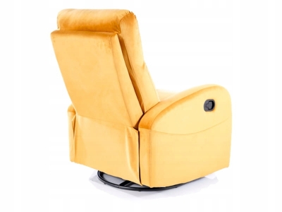 Fotel rozkładany bujany relax OLIMP velvet curry bluvel 68