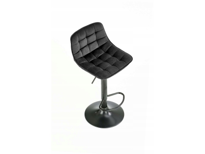 Hoker z podnośnikiem glamour loft krzesło barowe H95 czarny Bluvel 19