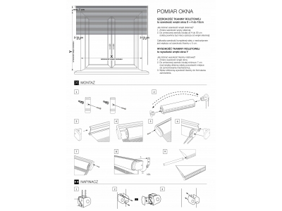 Roleta okienna klasyczna dzień noc MARDOM 38 x 140 kol. waniliowy