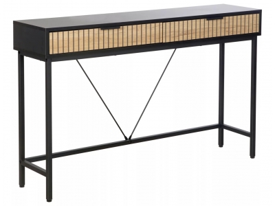 Konsola toaletka MAGO KS1 Signal dąb / czarne 120 x 76 x 30cm loft