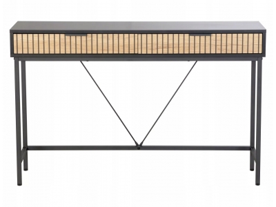 Konsola toaletka MAGO KS1 Signal dąb / czarne 120 x 76 x 30cm loft