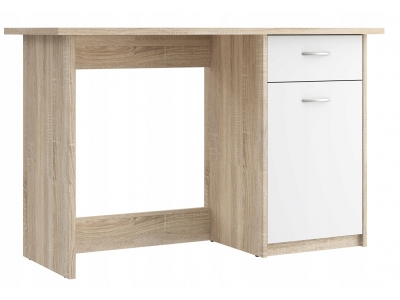 Biurko z szufladą i szafką BALIOS BOSB211 dąb sonoma / biały FORTE 123 x 50