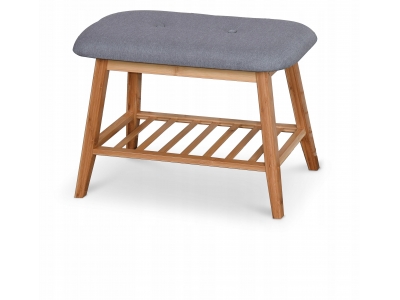 Stojak do przedpokoju ławka siedzisko na buty Halmar 60 cm szary ST14