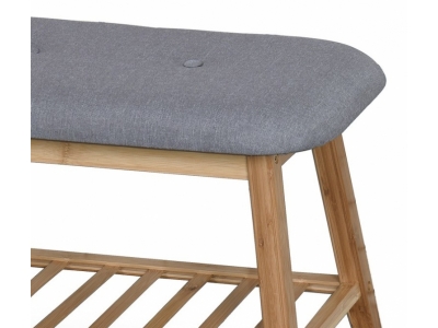 Stojak do przedpokoju ławka siedzisko na buty Halmar 60 cm szary ST14