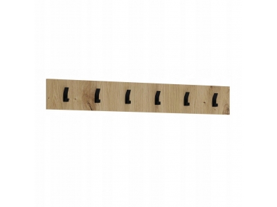 Wieszak wiszący ubraniowy CLIF W-100 wieszaki przedpokój Halmar dąb artisan