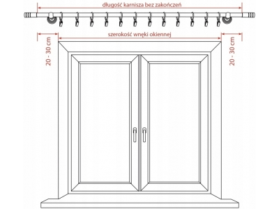 Karnisz ścienny Villa 160cm pojedynczy 19mm metal mosiądz Karnisz ścienny Villa 160cm pojedynczy 19mm metal mosiądz