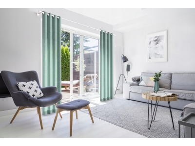 Karnisz ścienny Tokyo 200cm pojedynczy 19mm metal biały Karnisz ścienny Tokyo 200cm pojedynczy 19mm metal biały