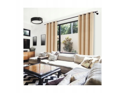 Karnisz ścienny Tokyo 160 cm pojedynczy czarny mat 19 mm Karnisz ścienny Tokyo 160 cm pojedynczy czarny mat 19 mm