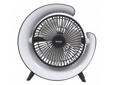 Wentylator biurkowy gamingowy z akumulatorem USB Volteno VO2546 czarny RGB Wentylator biurkowy gamingowy z akumulatorem USB Volteno VO2546 czarny RGB