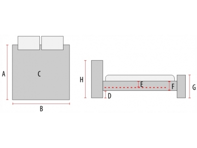 Łóżko tapicerowane młodzieżowe Sierra Signal 120x200 jasny szary 03 Łóżko tapicerowane młodzieżowe Sierra Signal 120x200 jasny szary 03