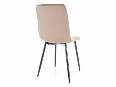 Krzesło tapicerowane DAREN velvet ciemny beż do kuchni jadalni bluvel 40