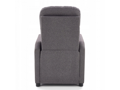 Fotel rozkładany wypoczynkowy podnóżek relax Halmar Felipe ciemny szary