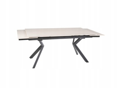 Stół prostokątny rozkładany cermaiczny NORTON 160 - 240 x 90 beż travertine