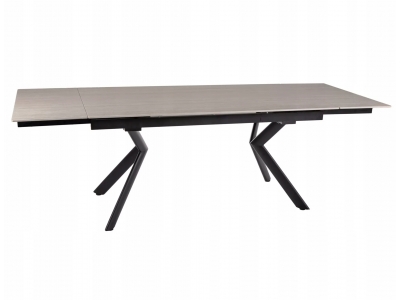 Stół prostokątny rozkładany cermaiczny NORTON 160 - 240 x 90 beż travertine