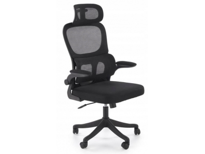 Fotel obrotowy pracowniczy biurowy gabinetowy SOREN czarny Halmar