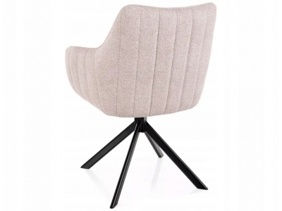 Krzesło tapicerowane salon jadalnia półobrotowe Azalia Leo j.beż 23 Signal