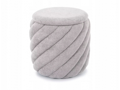 Pufa tapicerowana ze schowkiem otwierana Signal PELARO Jasny szary tap. 256