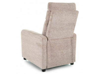 Fotel rozkładany tapicerowany wypoczynkowy relax OTUS RAVEN 30 ciemny beż