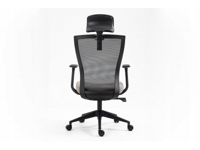 Fotel obrotowy pracowniczy biurowy gabinetowy Q-328H szary / czarny Signal