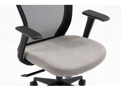 Fotel obrotowy pracowniczy biurowy gabinetowy Q-328H szary / czarny Signal