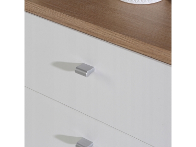 Komoda mała BEST CHEST Forte szuflady półka dąb artisan biały SQNK211-C804