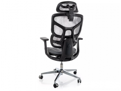 Fotel obrotowy pracowniczy biurowy gabinetowy EQ-1 szary Signal