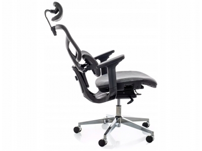Fotel obrotowy pracowniczy biurowy gabinetowy EQ-1 szary Signal
