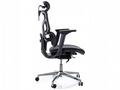 Fotel obrotowy pracowniczy biurowy gabinetowy EQ-1 czarny Signal