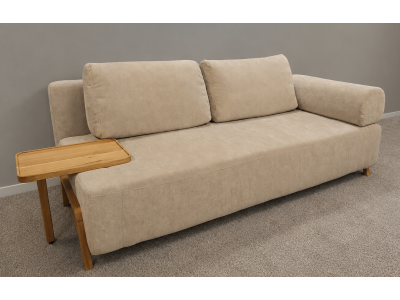 Sofa / Kanapa TINY z funkcją spania oraz stolikiem tkanina SORENO 682