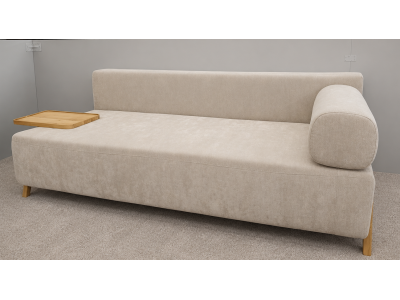 Sofa / Kanapa TINY z funkcją spania oraz stolikiem tkanina SORENO 682