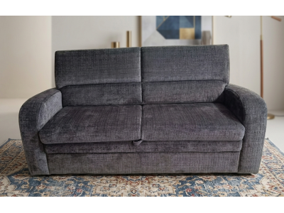 Kanapa / sofa LARUS SOF.3W z funkcją spania tkanina CREMONA 95 ciemny szary